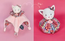 Jucării de alint și de adormit - Pisicuță de pluș de alint Doudou Boule 3v1 Doudou et Compagnie roz 25 cm de la 0 luni_3
