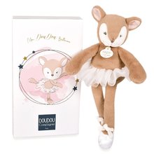 Plišane životinje - Plyšová bábika jelenček Deer My Doudou Ballerine Doudou et Compagnie hnedá 30 cm v darčekovom balení od 0 mes DC3976_0
