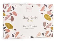Kinderdecken - Decke für ein Baby Bunny Happy Boho Doudou et Compagnie mit einem Kuschelhasen rosa 100*70 cm ab 0 Monaten_2