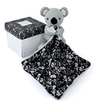 Igračke za grljenje i spavanje - Plyšová koala na maznanie Boh'aime Doudou et Compagnie sivá so vzorom 12 cm v darčekovom balení od 0 mes DC4015_1