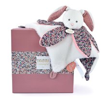 Jucării de alint și de adormit - Iepuraș de pluș de alint Doudou Petal Boh'aime Doudou et Compagnie roz 27 cm în ambalaj cadou de la 0-6 luni_2