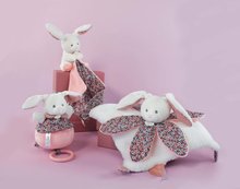 Plyšové zajace - Plyšový zajačik s melódiou Music Box Boh'aime Doudou et Compagnie ružový 14 cm v darčekovom balení od 0 mes_0