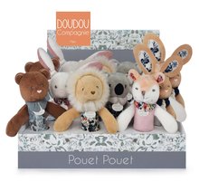 Zabawki do przytulania i zasypiania - Pluszowe zwierzątko Pouet-Pouet Doudou et Compagnie gwiżdżące 17 cm różne typy od 0 miesięcycy_1