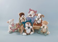 Gryzaki dla dzieci - Pluszowe zwierzątko z gryzakiem Houlahop Doudou et Compagnie 14 cm różne typy od 0 miesięcy_1
