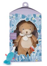 Pluszowe zwierzątka - Pluszowa wydra My Little Otter Doudou et Compagnie brązowa 27 cm w pudełku upominkowym od 0 miesiąca_0