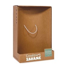 Pluszowe zwierzątka - Pluszowy słonik z grzechotką Couleurs Savane Doudou et Compagnie szaro-różowy 15 cm od 0 miesiąca życia_2