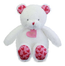 Plüschbär Bear Je T'aime Doudou et Compagnie in der Geschenktasche weiß 25 cm ab 0 Monaten