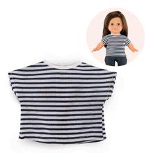 Oblečení pro panenky - Oblečení Striped T-shirt Navy Blue Ma Corolle pro 36 cm panenku od 4 let_0
