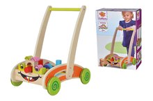 Dětská chodítka - Dřevěné chodítko Activity Walker Eichhorn vozík s 35 malovanými kostkami od 12 měsíců_0