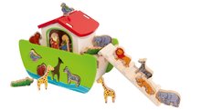  Készségfejlesztő fajátékok - Fa Noé bárkája állatkákkal Stacking Toy Ark Eichhorn szétszedhető 16 figurával 12 hó-tól_3