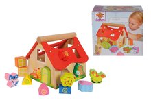 Drvene didaktičke igračke - Drvena didaktička kućica Shape Sorter House Eichhorn s 12 kockica za umetanje od 12 mjes_5
