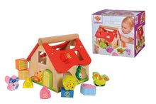 Drvene didaktičke igračke - Drvena didaktička kućica Shape Sorter House Eichhorn s 12 kockica za umetanje od 12 mjes_6