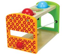 Detské hudobné nástroje - Drevený Xylofón Color Xylophone Hammering Bench Eichhorn s 3 loptičkami a kladivkom od 24 mes_1