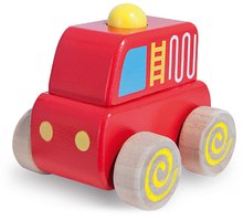 Dřevěná auta  - Dřevěné autíčko se zvukem Squeaky Cars Eichhorn policejní hasičské nebo ambulance od 12 měsíců_3