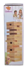 Jocuri de societate pentru copii - Joc de societate din lemn turn asamblabil Wooden Tumbling Tower Eichhorn 54 cuburi bej de la 5 ani_3