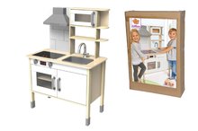 Dřevěné kuchyňky - Dřevěná kuchyňka elektronická Play Kitchen Eichhorn varná deska se světlem_11