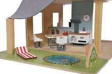 Case in legno per bambole - Casetta in legno per bambole Doll´s House with Furnitures Eichhorn a due piani con 4 camere 3 figurine e mobili altezza 44 cm_6