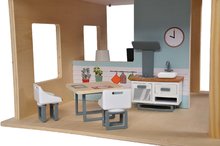 Dřevěné domky pro panenky - Dřevěný domeček pro panenky Doll´s House with Furnitures Eichhorn patrový se 4 pokoji 3 figurkami a nábytkem výška 44 cm_7