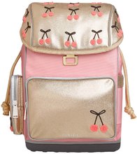 Školske torbe i ruksaci - Postavi školski ruksak veliki Ergomaxx Cherry Pompon i školsku torbu ruksak Ralphie Jeune Premier ergonomski luksuzno izvedba_1