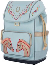 Zaini e borse da scuola - Zaino scuola grande Ergomaxx Cavalerie Florale Jeune Premier ergonomico con design di lusso 39*26 cm_0