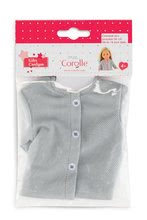 Játékbaba ruhák - Szvetter Cardigan Light Grey Ma Corolle 36 cm játékbabának 4 évtől_2