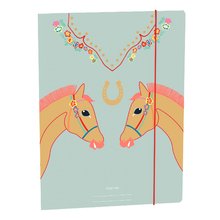 Schachteln für Schulhefte - Sammelmappen für Hefte A4 File Folder Cavalerie Florale Jeune Premier elastisch luxuriöses Design_1
