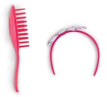 Játékbaba kiegészítők - Hajpánt és fésű Hair Brush Set Pink Ma Corolle 36 cm játékbaba részére 4 évtől_2