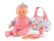 Dodatki za punčke in dojenčke - Jedilni set s torbico Mealtime set Mon Grand Poupon Corolle za 36-42 cm dojenčka od 24 mes_0