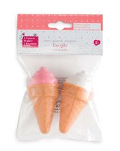 Doplnky pre bábiky - Zmrzlina Mon Grand Poupon Corolle jahodová a vanilková pre 36-42 cm bábiku od 24 mes_1