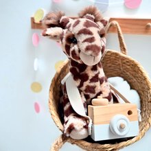 Jucării de pluș și textile - Girafă de pluș Lisi the Giraffe Histoire d’ Ours maro 30 cm de la 0 luni_0