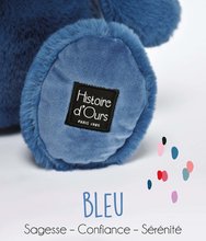 Plišane životinje - Plyšový hroch Hip' Blue Hippo Exotique Histoire d’ Ours modrý 40 cm od 0 mes HO3110_3