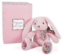Plyšové zajace - Plyšový zajačik Bunny Tender Pink Copain Calin Histoire d’ Ours ružový 25 cm v darčekovom balení od 0 mes_0