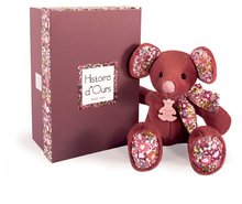 Plyšové a textilní hračky - Plyšová myška Mouse Terracotta Copain Calin Histoire d’Ours červená 25 cm v dárkovém balení od 0 měsíců_0