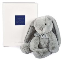 Plüssnyuszik - Plüss nyuszi Bunny Pearl Grey Les Preppy Chics Histoire d’ Ours szürke 30 cm ajándékcsomagolásban 0 hó-tól_1
