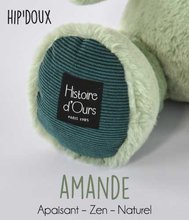 Jucării de pluș și textile - Hipopotam de pluș Almond Hippo Cocooning Histoire d’ Ours verde 40 cm de la 0 luni_1