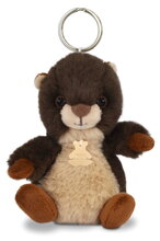 Plüss kulcstartó mormota The Soft Stretch Marmot Key Ring Histoire d’ Ours barna 12 cm 18 hó-tól