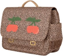 Schultaschen  - Schultasche It Bag Midi Leopard Cherry Jeune Premier ergonomisch, luxuriöses Design 30*38 cm_1