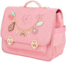 Serviete școlare - Servieta școlară It Bag Midi Vichy Love Pink  Jeune Premier design ergonomic de lux 30*38 cm_1