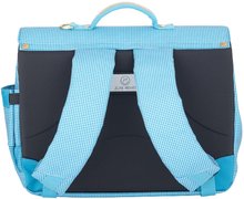 Cartella da scuola - Cartella da scuola It Bag Midi Vichy Love Blue Jeune Premier ergonomica con design di lusso 30*38 cm_0