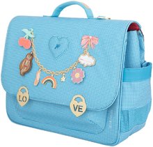 Školní aktovky - Školní aktovka It Bag Midi Vichy Love Blue Jeune Premier ergonomická luxusní provedení 30*38 cm_2