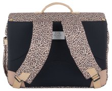 Školské aktovky - Školská aktovka It Bag Midi Leopard Cherry Jeune Premier ergonomická luxusné prevedenie 30*38 cm_1