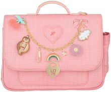 Sady školských pomôcok - Set školský batoh veľký Ergomaxx Vichy Love Pink a školská aktovka Mini Jeune Premier ergonomický luxusné prevedenie_2