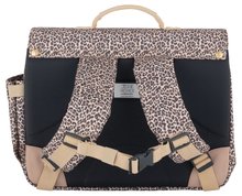 Teczki szkolne - Teczka szkolna It Bag Mini Leopard Cherry Jeune Premier ergonomiczna, luksusowe wykonanie, 27x32 cm_1