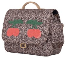Školní aktovky - Školní aktovka It Bag Mini Leopard Cherry Jeune Premier ergonomická luxusní provedení 27*32 cm_2