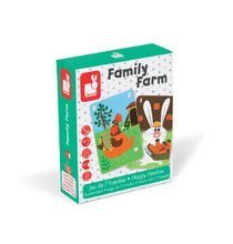 Cizojazyčné společenské hry - Společenská hra Family Farm Janod paměťová 28 karet od 3 let_3