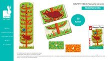 Cizojazyčné společenské hry - Společenská hra Happy Tree Janod paměťová 30 karet od 4 let_0