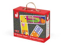 Domino a Lotto - Obojstranné domino Giant Jungle Janod so zvieratkami 28 kariet od 3 rokov_3