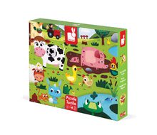 Puzzle pre najmenších - Puzzle pre najmenších Zvieratká na farme Tactile Janod s textúrou 20 dielov od 3 rokov_7