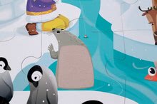 Puzzle pre najmenších - Puzzle Tactile Život na ľade Janod s textúrou 20 dielov od 3 rokov_1