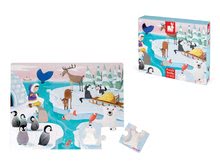 Puzzle pre najmenších - Puzzle Tactile Život na ľade Janod s textúrou 20 dielov od 3 rokov_6